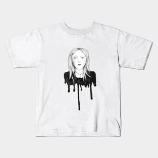 Blond dripping girl Kids T-Shirt